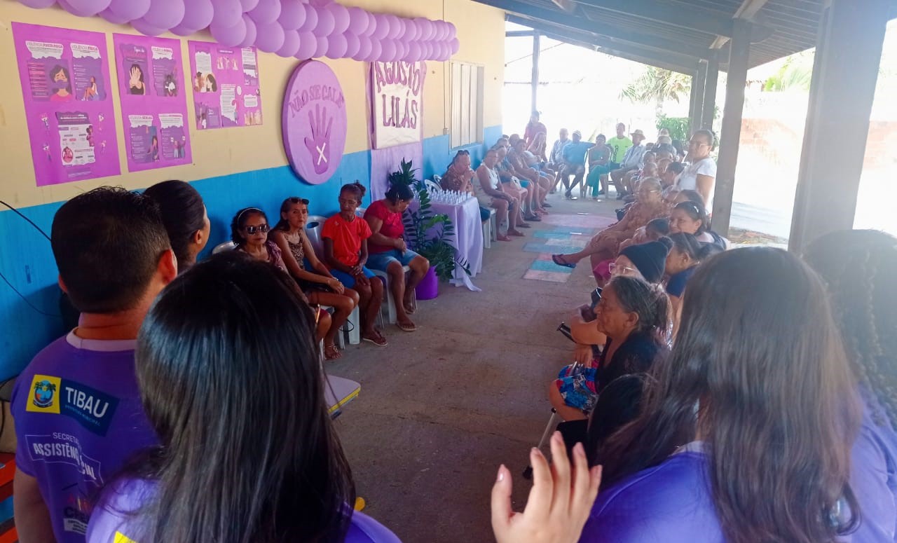 Encontro com o CREAS reafirma compromisso contra violência à mulher em Tibau