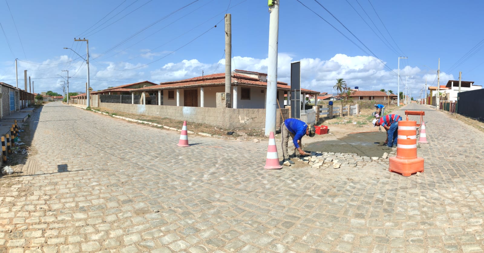 Obras de revitalização do PAT transformam ruas em Tibau